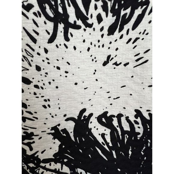 Talbots navy blue & White short sleeved sheath dress sz large beading cotton L - Picture 5 of 9